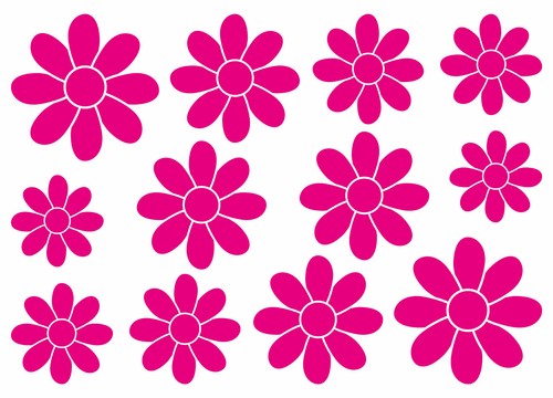 Blumen aufkleber deko sticker - deko,