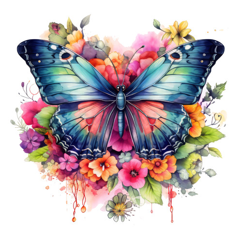 Wandtattoo aufkleber aquarell - wandtattoo,