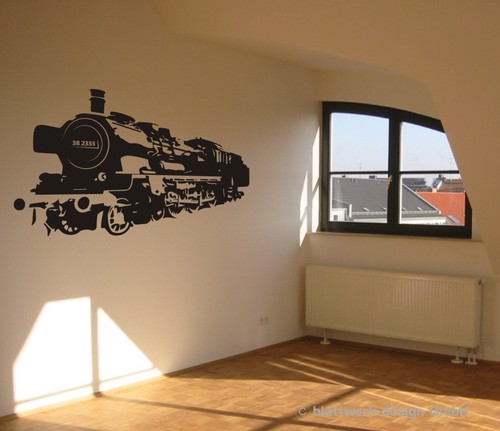 Wandtattoo dampflok - dampflok,