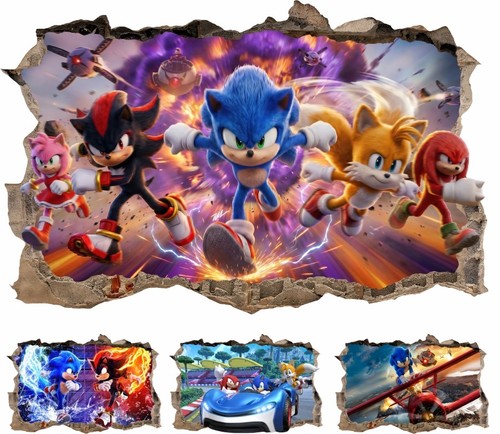 Sonic the hedgehog - sonic, wandtattoo