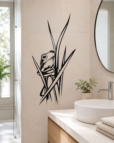 Wandtattoo frosch badezimmer - wandtattoo,