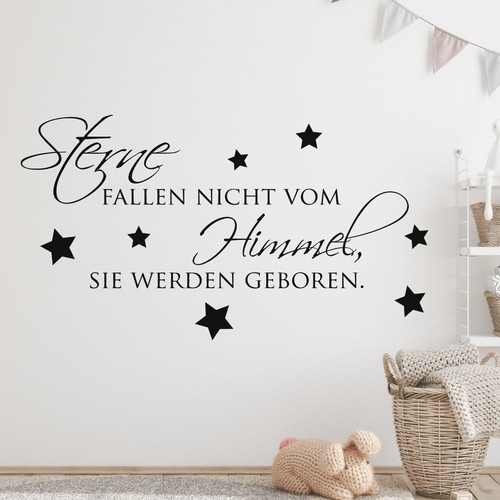 Wandtattoo spruch babyzimmer - spruch,