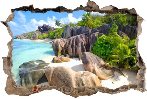Wandtattoo palmen meer strand - palmen,