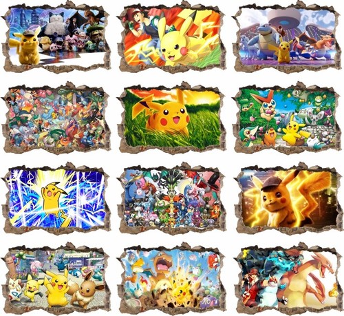 Pokemon 140cm sticker lego - 3d,