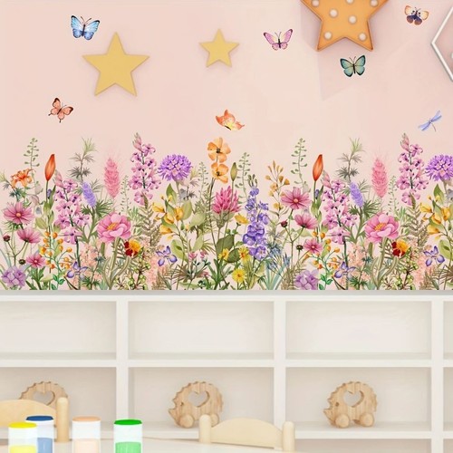 Bunte blumen schmetterlinge - "bunte, &