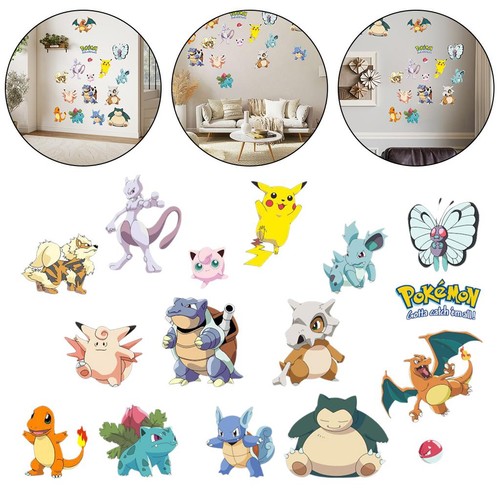 Vinyl pokemon wandaufkleber - pokemon,