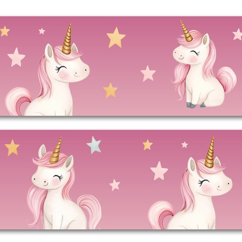 Bordüre einhorn 15cm 200cm - bordüre,