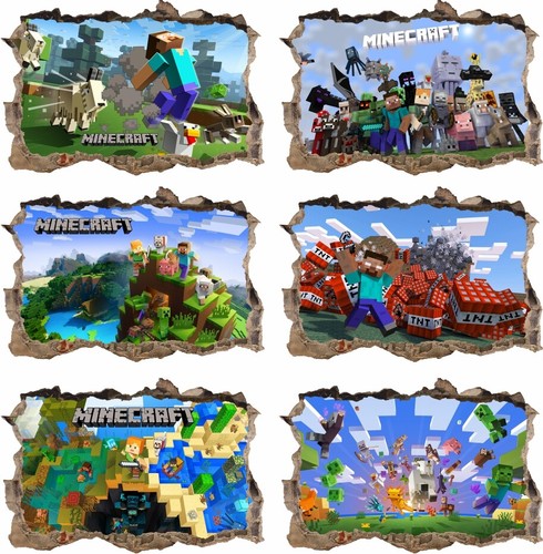 Minecraft sticker 140cm 3d - ,