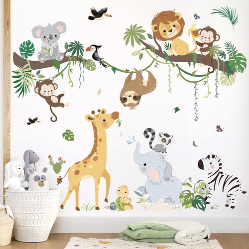 Wandtattoo dschungel tiere - wandtattoo,