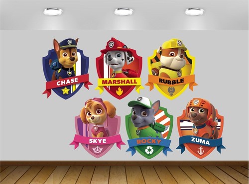 Paw patrol sticker - patrol, 3d