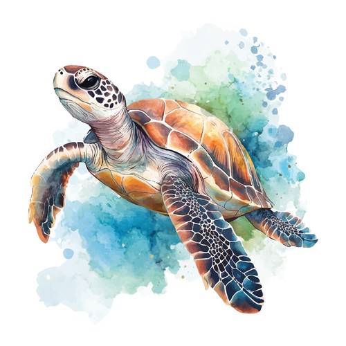 Wandtattoo meerestiere 60x60cm - meerestiere,
