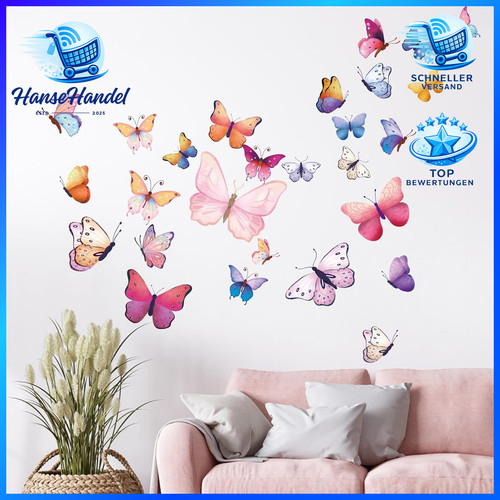 Wandtattoo schmetterlinge für - schmetterlinge,