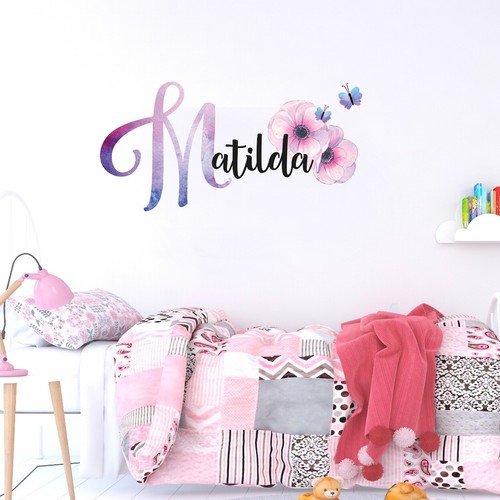 V25 mädchen wandtattoo - v25,